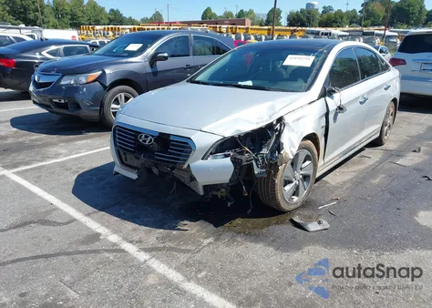 2016 Hyundai Sonata Hybrid Limited z USA, uszkodzony, nr VIN KMHE34L1XGA017347